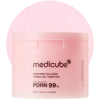 PDRN Pink Collagen Toning Gel Toner Pad